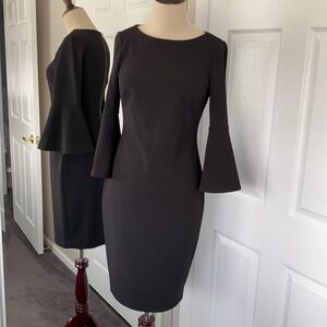 Size 4 Calvin Klein Bell Sleeve Dress